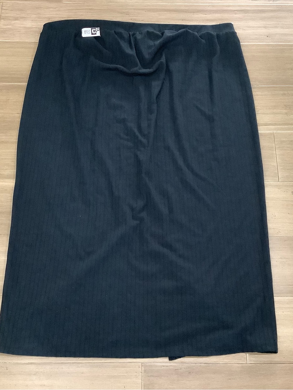 Isabel Maternity by Ingrid & Isabel Black Ribbed Midi Skirt XXL ,NWT.